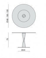 Spin table dimensions